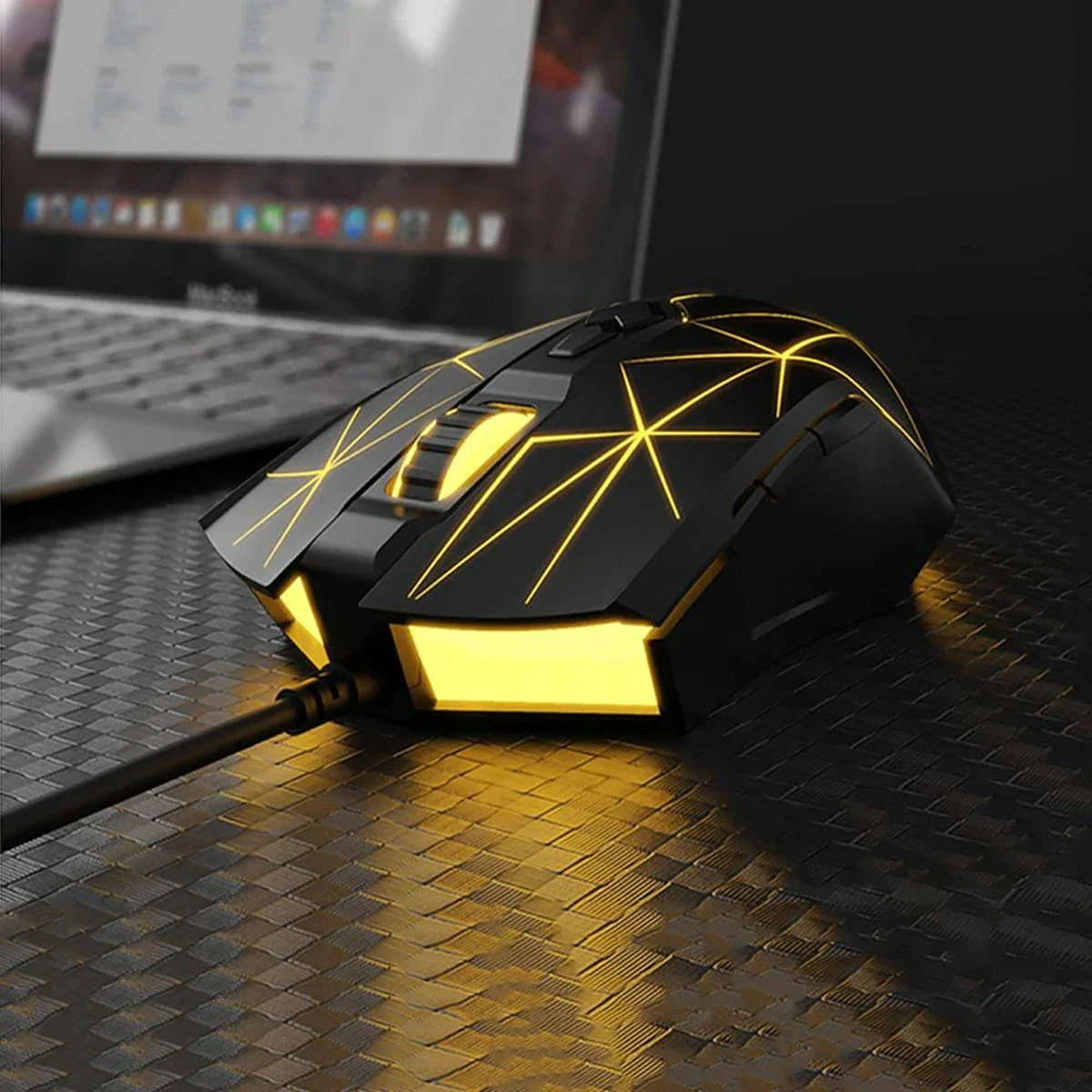 AJAZZ AJ52 Mouse 2500DPI ADNS-5050Gaming Chip 1000HZ Polling Rate Plug Play Wired 7 Programmable Buttons Mouse - Image 11