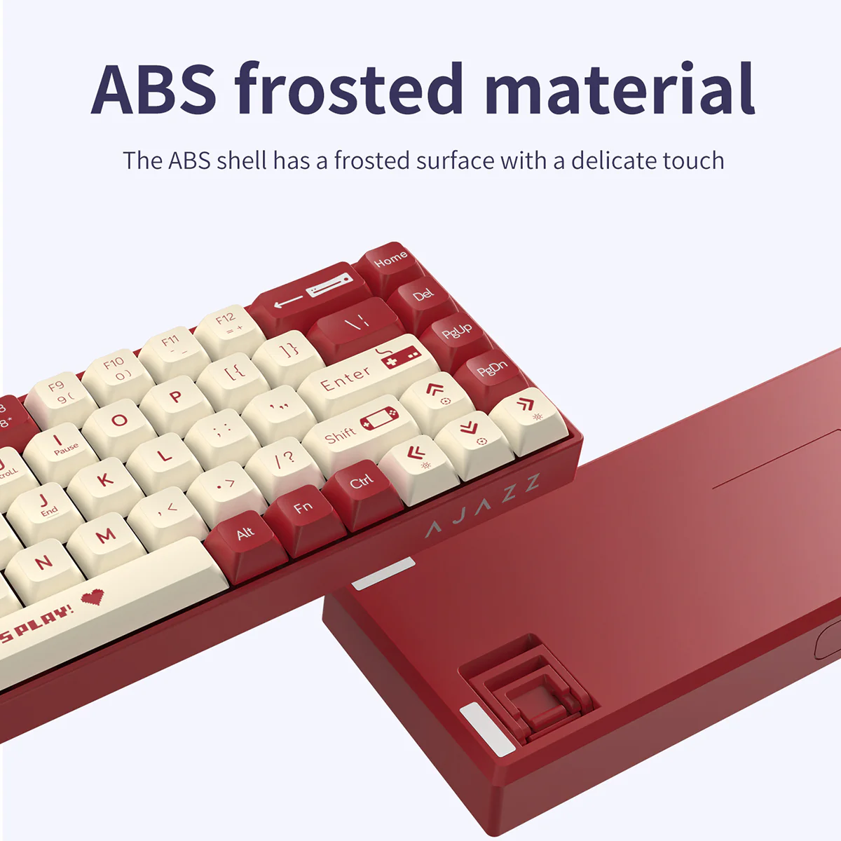 AJAZZ AK680 Keyboard wired Mixed color lights Dual key caps  Full key hot swappable - Image 9