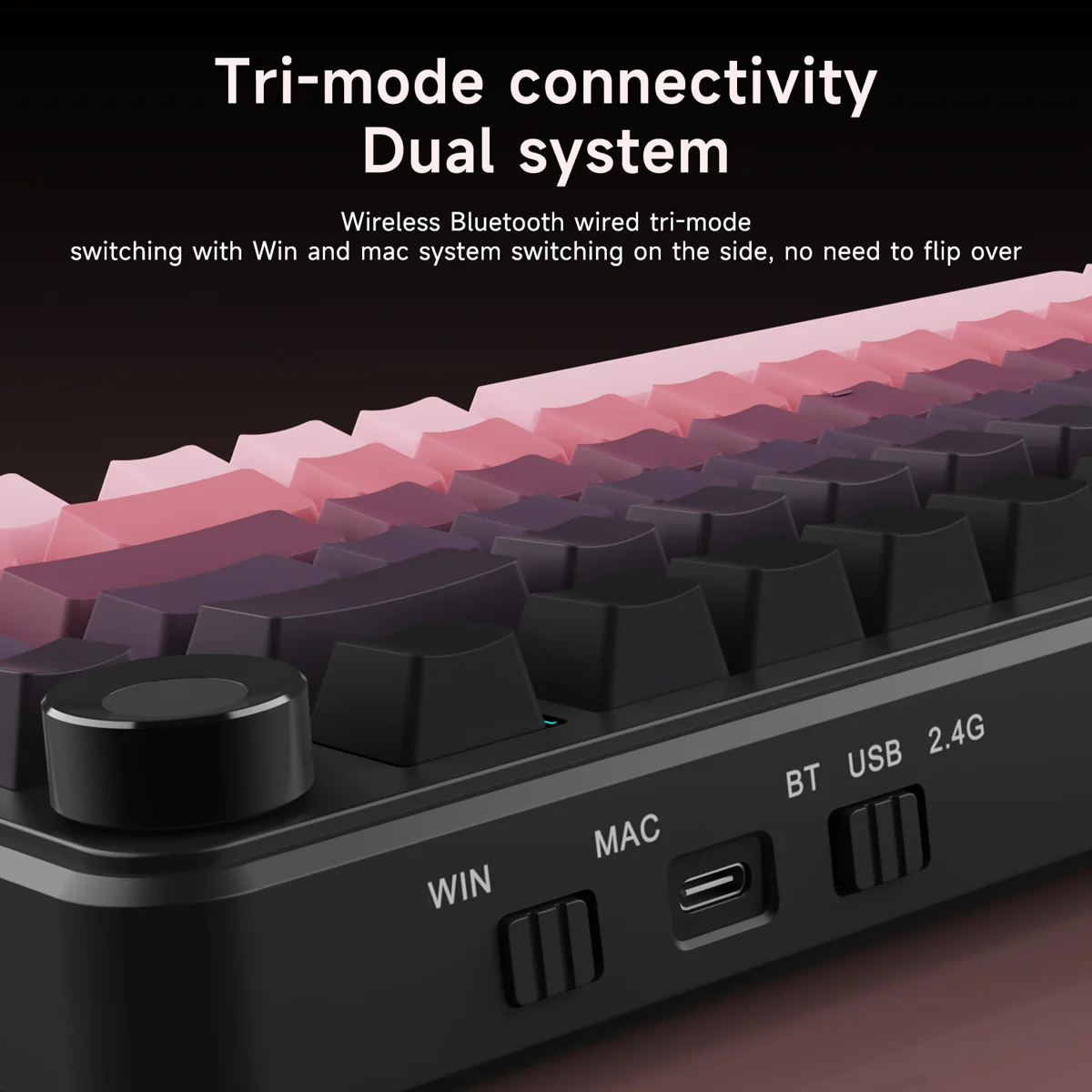 AJAZZ AK820 MAX PLUS Mechanical Keyboard TFT colour screen 8000 mAh battery 1.2mm single button slot - Image 7