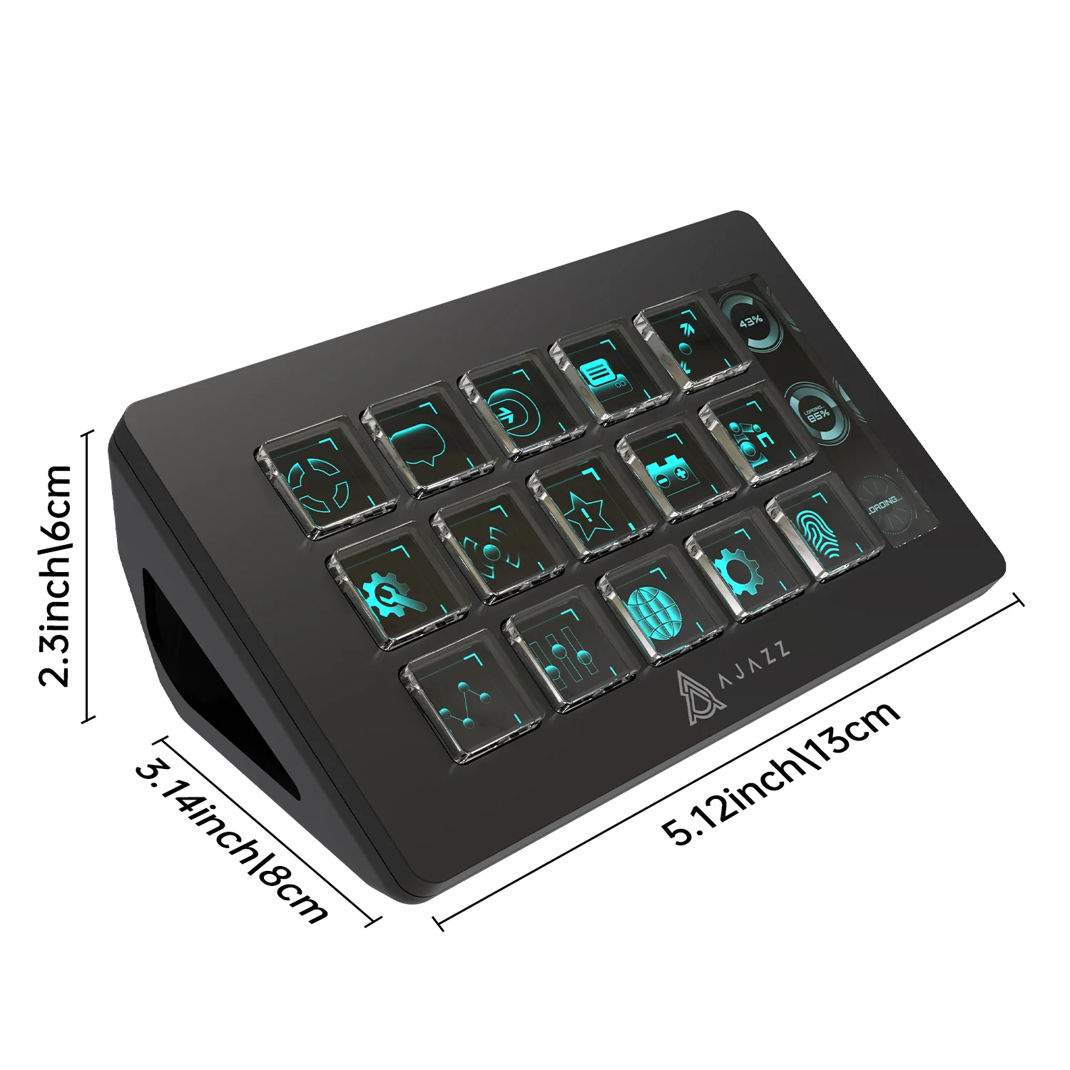 AJAZZ AKP153E Desktop Controller Console Panel With 15 Programmable Shortcut Keys, Detachable 40° Non-Slip Stand, Wired Connection, Compatible With Mac/Windows And Mainstream Live Streaming Software - Image 12