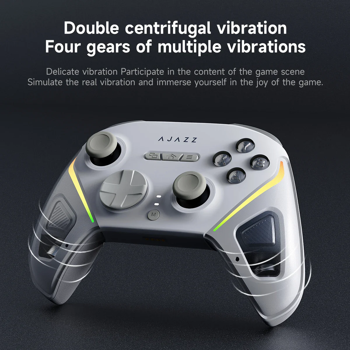 AJAZZ GP100 Wired/wireless Bluetooth Silent Conductive Silicone Button Gaming Mouse 1000mAh Suitable for PC, Switch, Android IOS - Image 10
